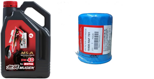 MUGEN BY MOTUL MS-A 5W40 5L Combo Deal - Free Honda Filter!