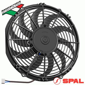 SPAL Thermo Puller Fan - 12" Skew 12V - 1324 CFM - 13.5Amps