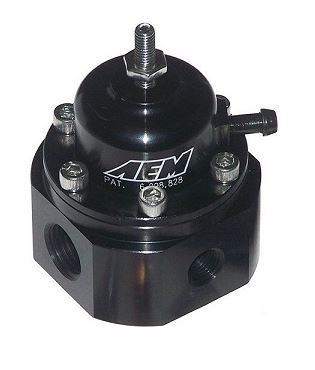 AEM Universal Adjustable Fuel Pressure Regulator, 20-120PSI, -6AN,