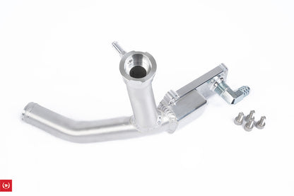 TF-WORKS RWD KSWAP WATER NECK WITH FILLER TUBE - 15 DEGREE OFFSET