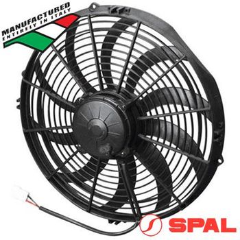 SPAL High-Performance Pusher Fan - 14" Skew 12V - 1840CFM - 21.1Amps